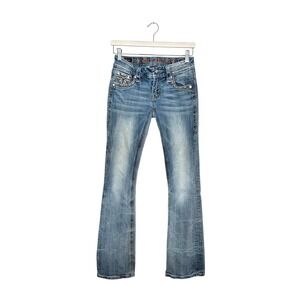 Rock Revival‎ Betty Mid Rise Bootcut Jeans Blue Size 25